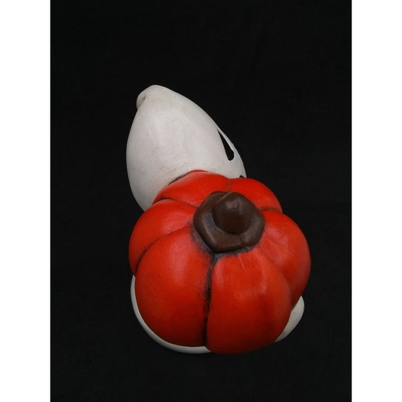 Vtg. Hobbyist ghost carrying jack o lantern pumpkin 6" figure - Picture 6 of 12